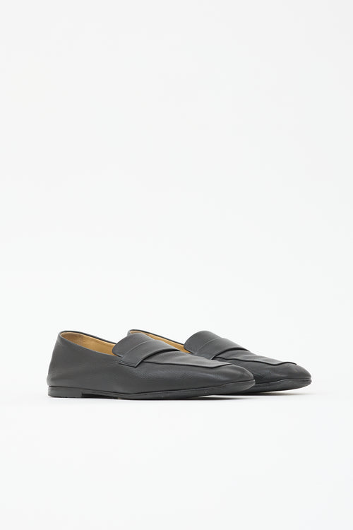 The Row Soft Leather Square Loafer