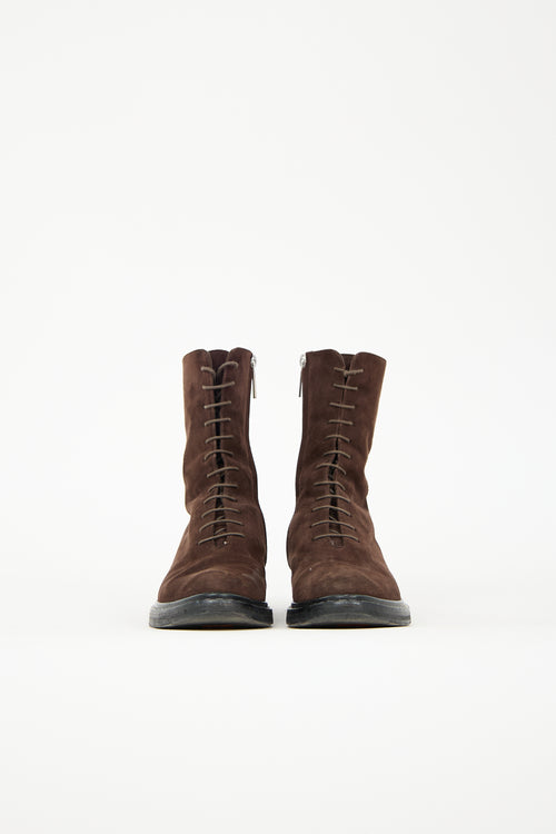 The Row Suede Fara Ankle Boot