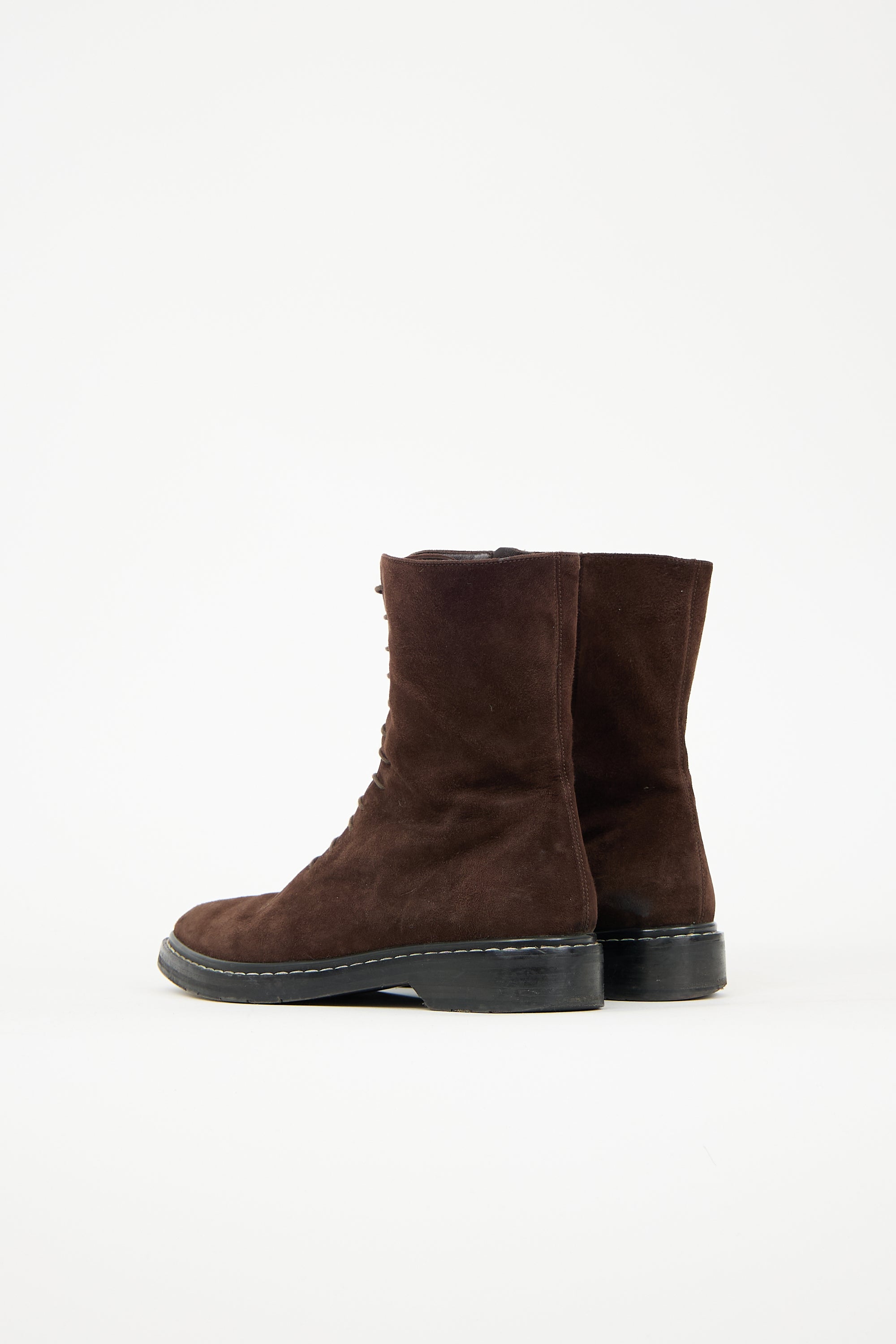 The Row Suede Fara Ankle Boot