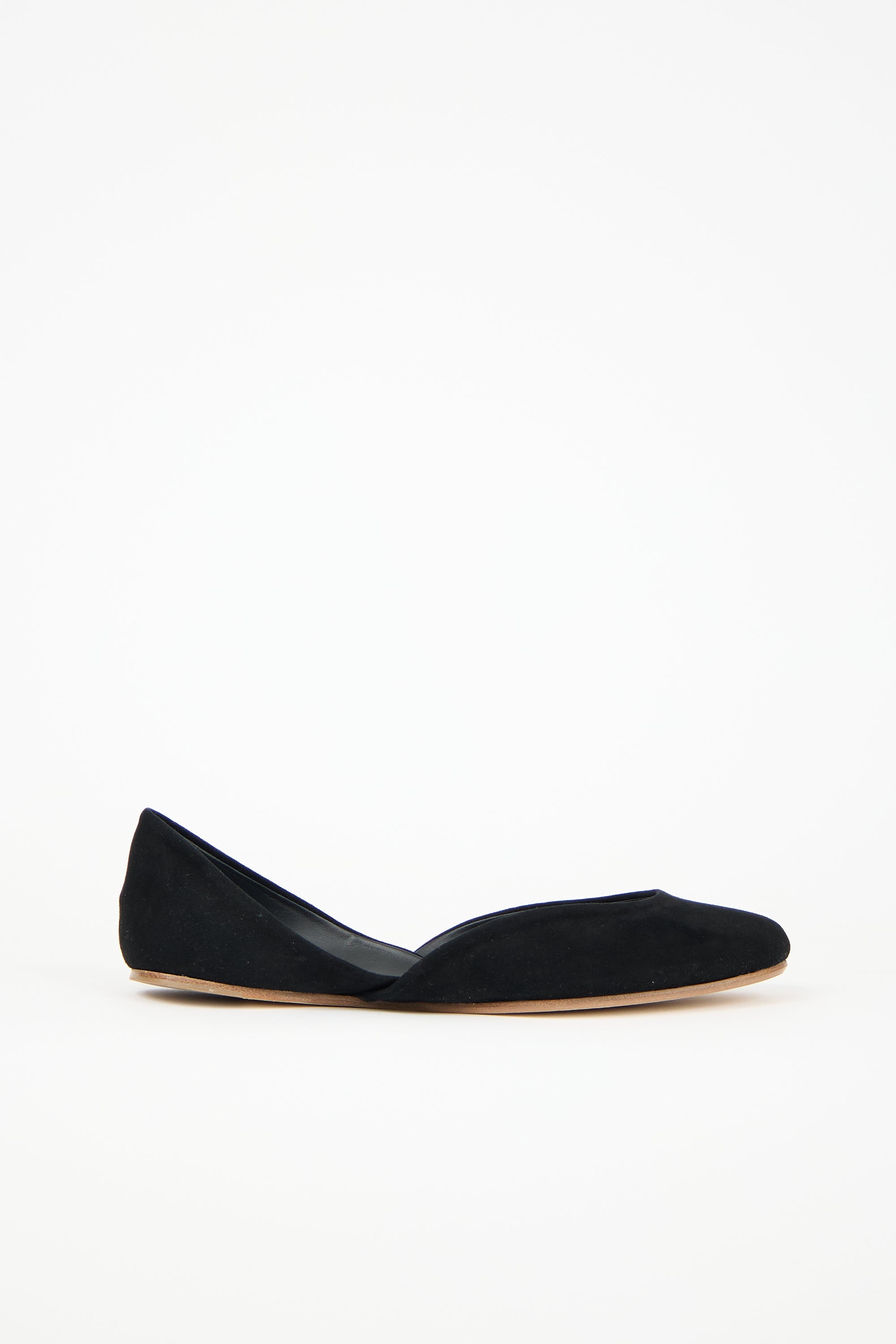 The Row Suede Gemma Ballet Flat