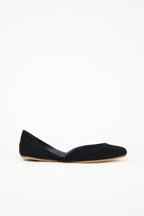 The Row Suede Gemma Ballet Flat