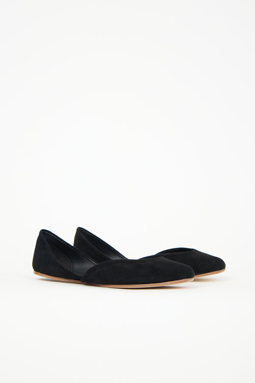 The Row Suede Gemma Ballet Flat