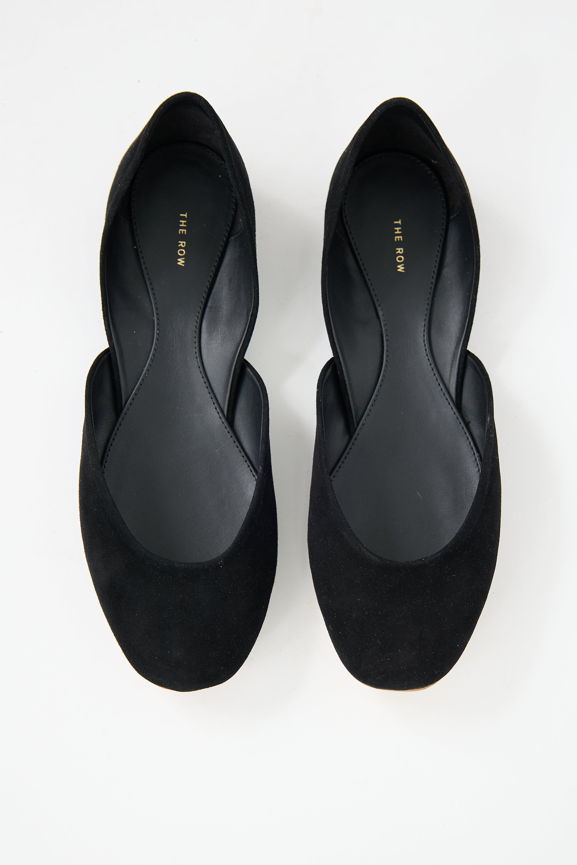 The Row Suede Gemma Ballet Flat