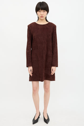 The Row Suede Rani Dress