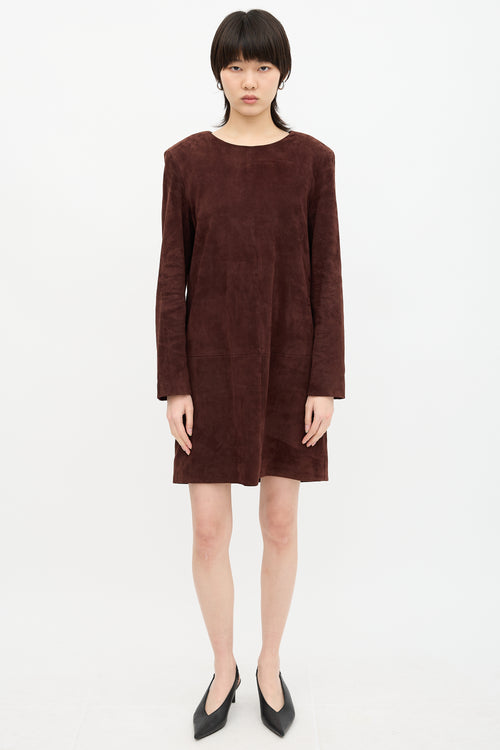 The Row Suede Rani Dress