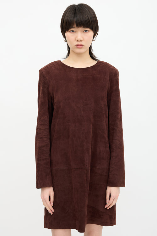 The Row Suede Rani Dress