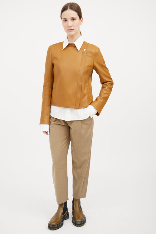 Leather Zip Jacket