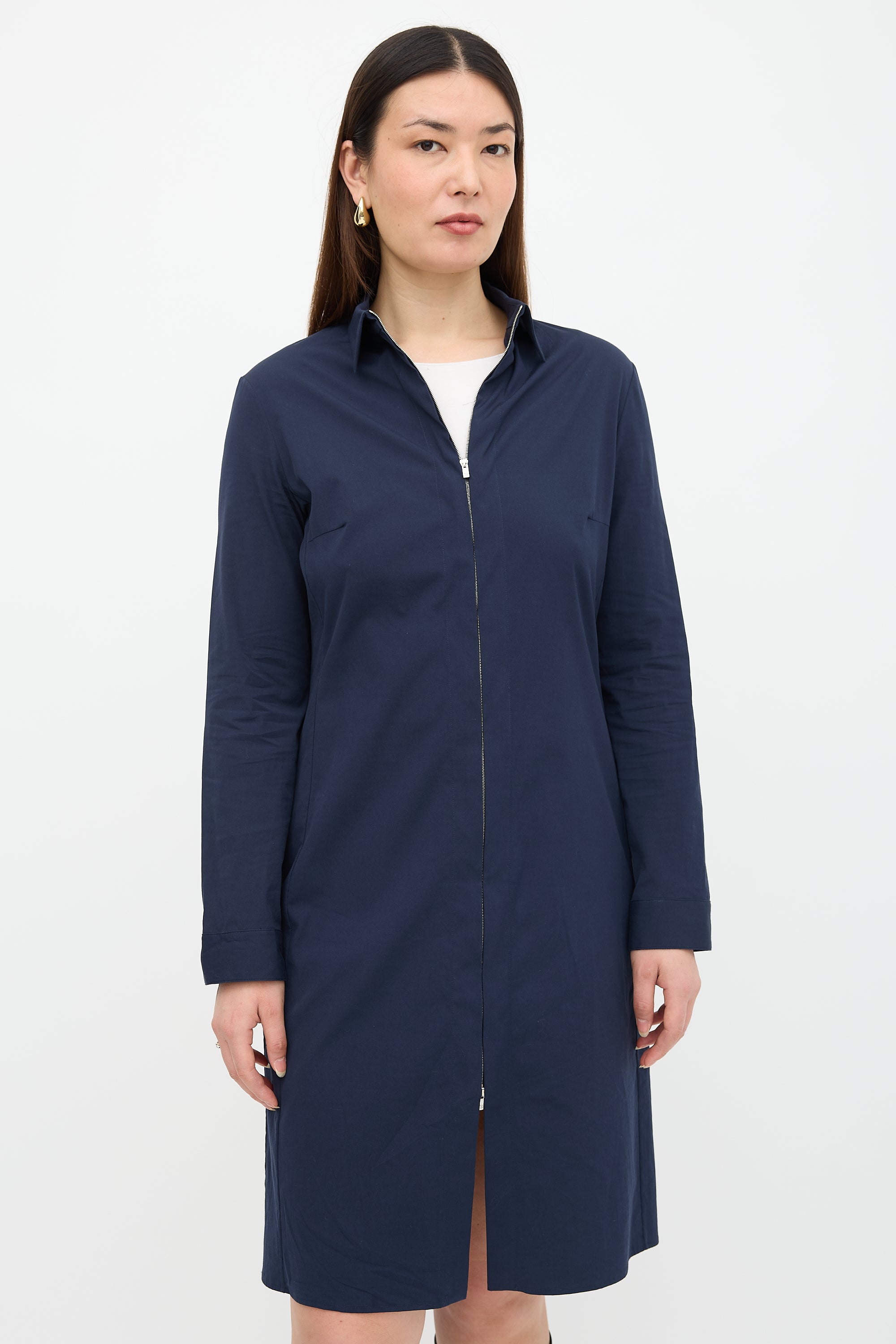 The Row Zip Shirt Dress