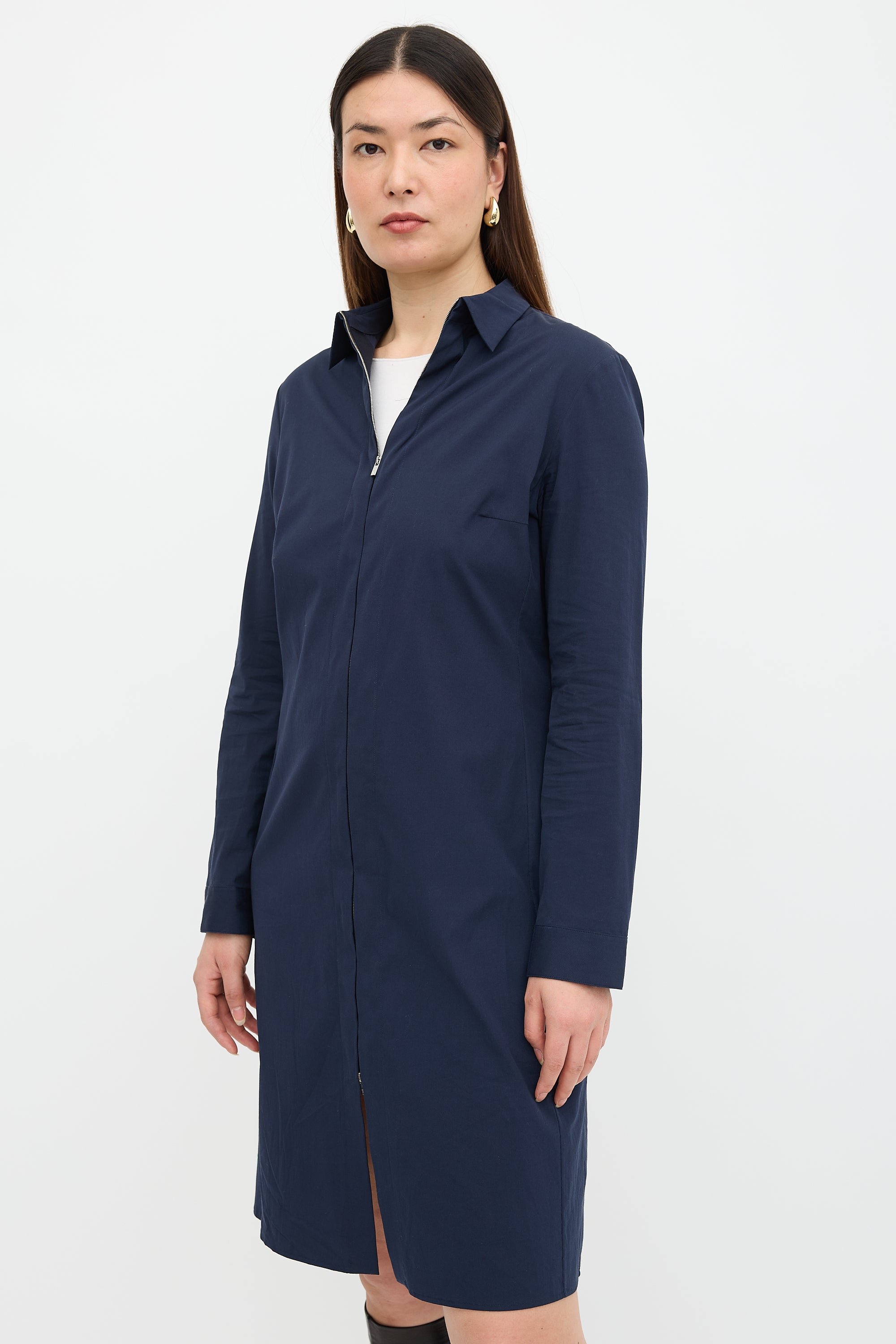 The Row Zip Shirt Dress
