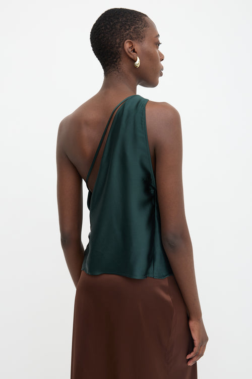 The Sei Silk One Shoulder Top