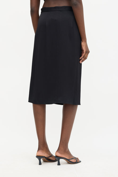 Celine Satin Wrap Skirt