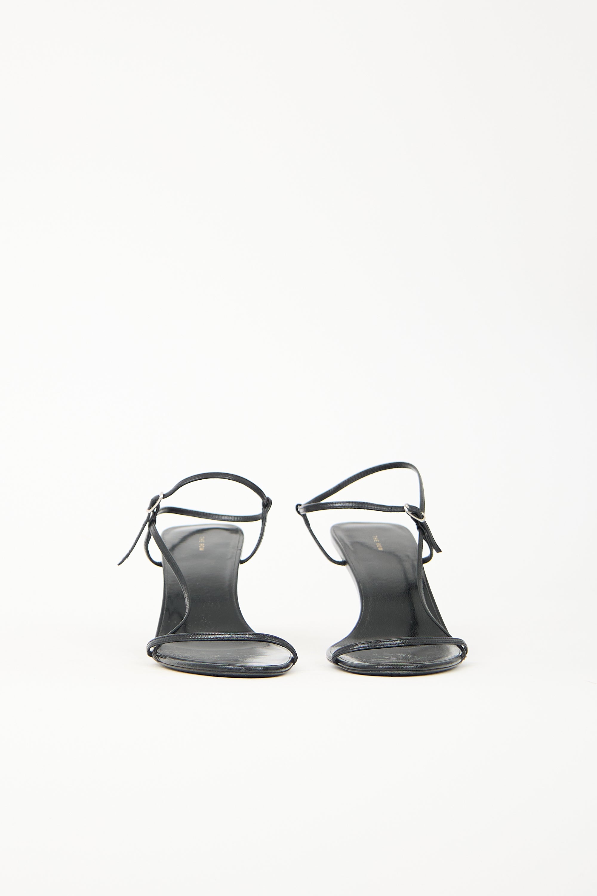 The Row Leather Bare Heeled Sandal