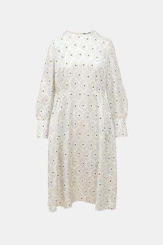 Theory Silk Floral Dress