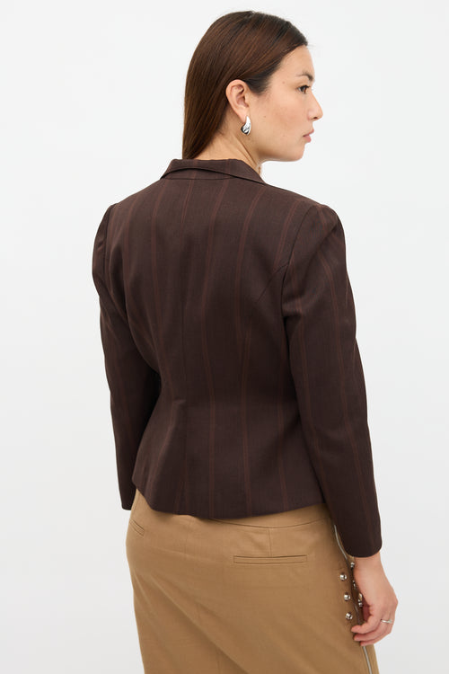 Mugler Vintage Wool Striped Jacket