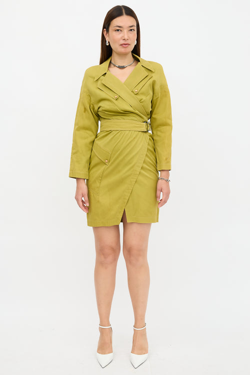 Thierry Mugler Vintage Wrap Trench Dress