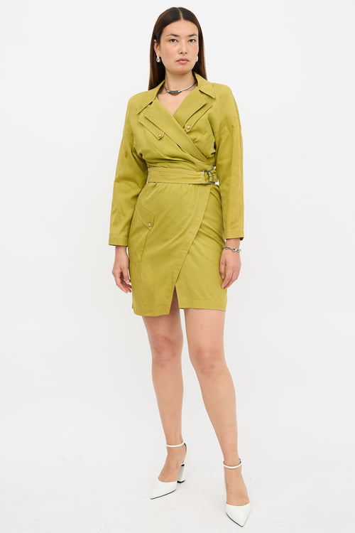 Thierry Mugler Vintage Wrap Trench Dress