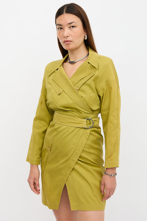 Thierry Mugler Vintage Wrap Trench Dress