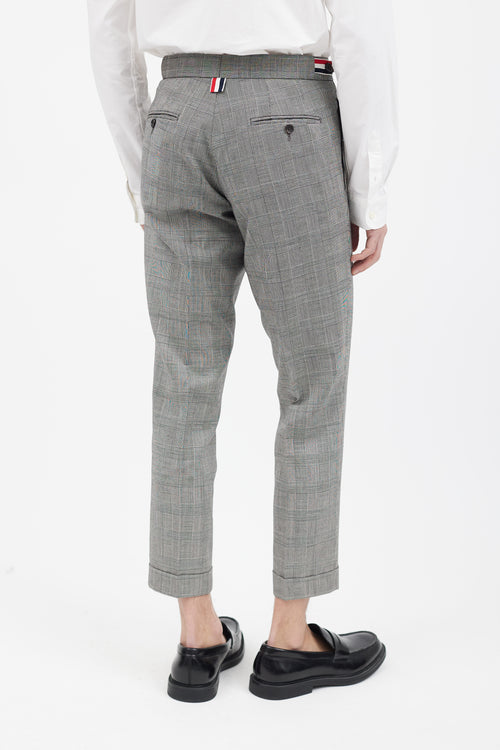 Thom Browne 2 Piece Black & White Check Suit Set