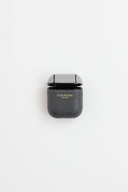 Thom Browne Leather Logo Airpod Case