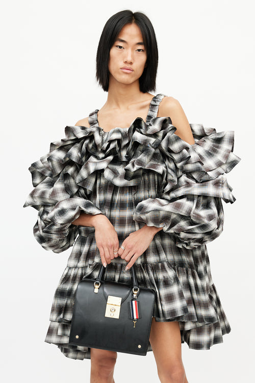 Thom Browne Black & Gold Mr. Thom Bag