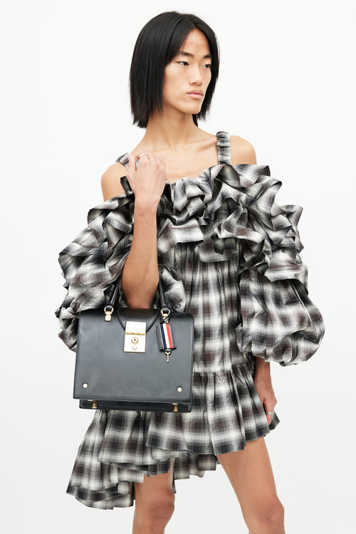 Thom Browne Black & Gold Mr. Thom Bag
