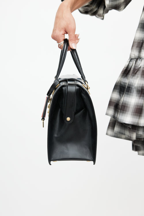 Thom Browne Black & Gold Mr. Thom Bag