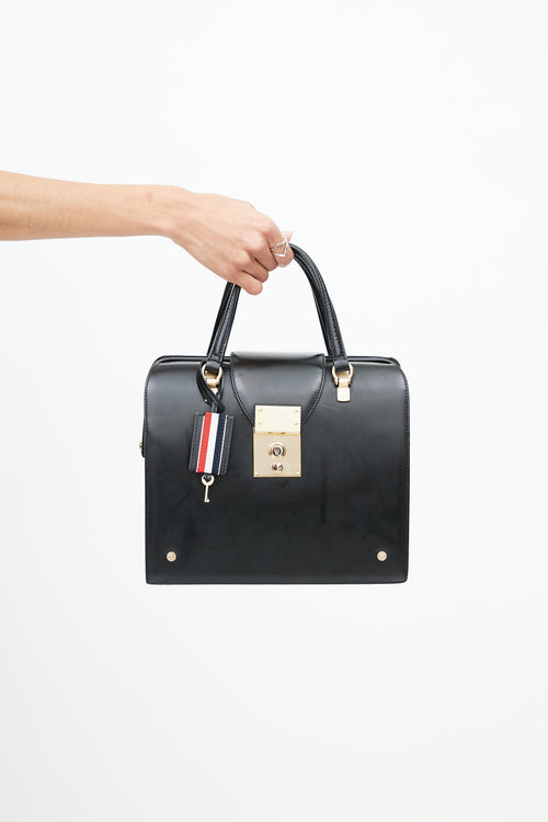 Thom Browne Black & Gold Mr. Thom Bag