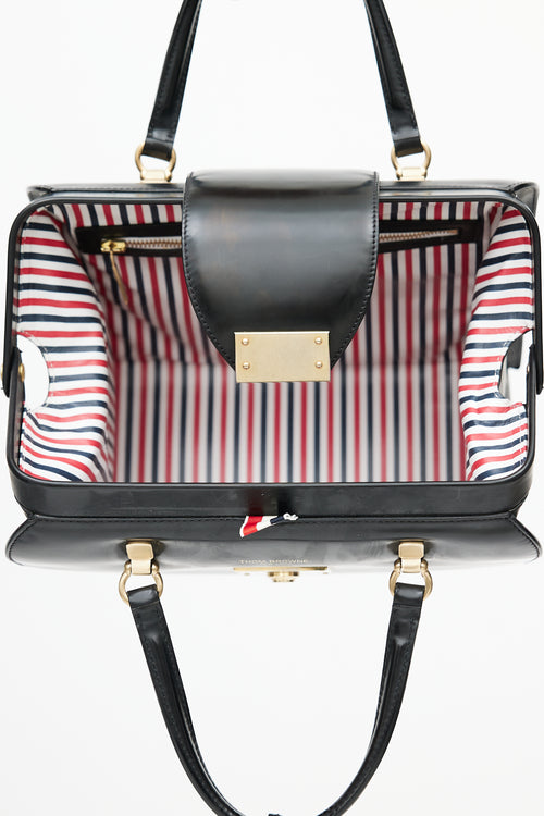 Thom Browne Black & Gold Mr. Thom Bag