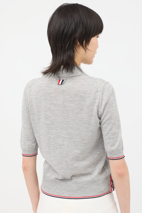 Thom Browne Cashmere Stripe Polo