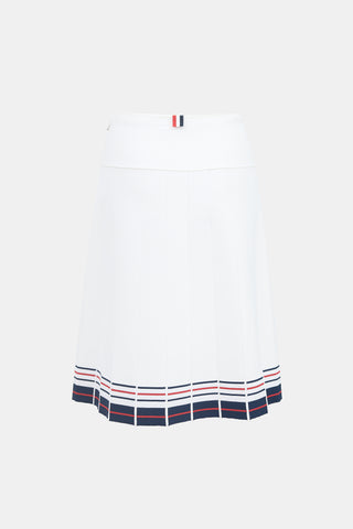 Thom Browne Pleated Midi Skirt