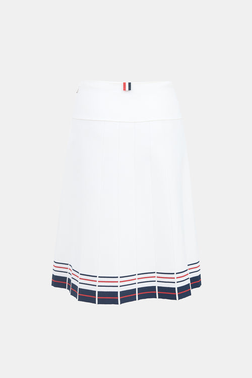 Thom Browne Pleated Midi Skirt