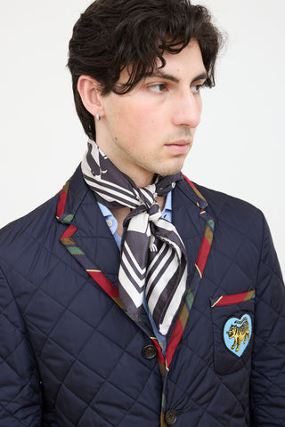 Silk Jacquard Scarf