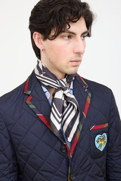 Silk Jacquard Scarf