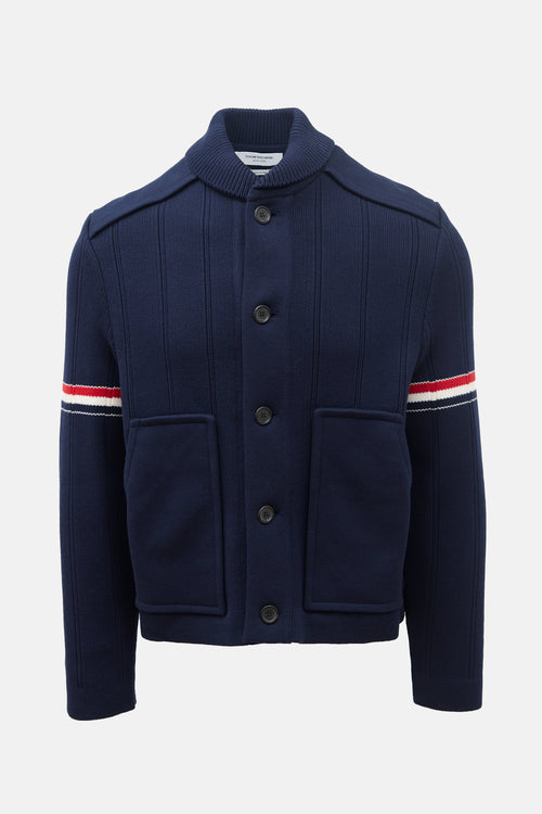Thom Browne Rib Knit RWB Jacket