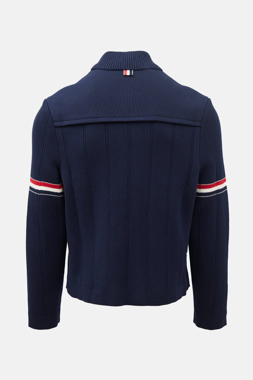 Thom Browne Rib Knit RWB Jacket