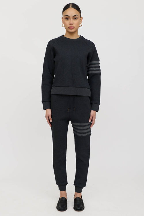 Thom Browne Striped Waffle Co-Ord Set