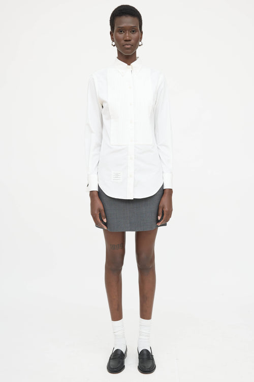 Thom Browne Pleated Tuxedo Shirt