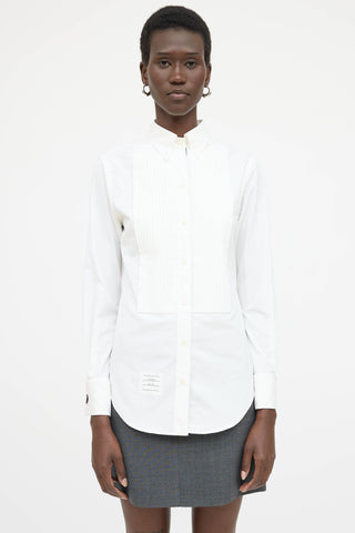 Thom Browne Pleated Tuxedo Shirt