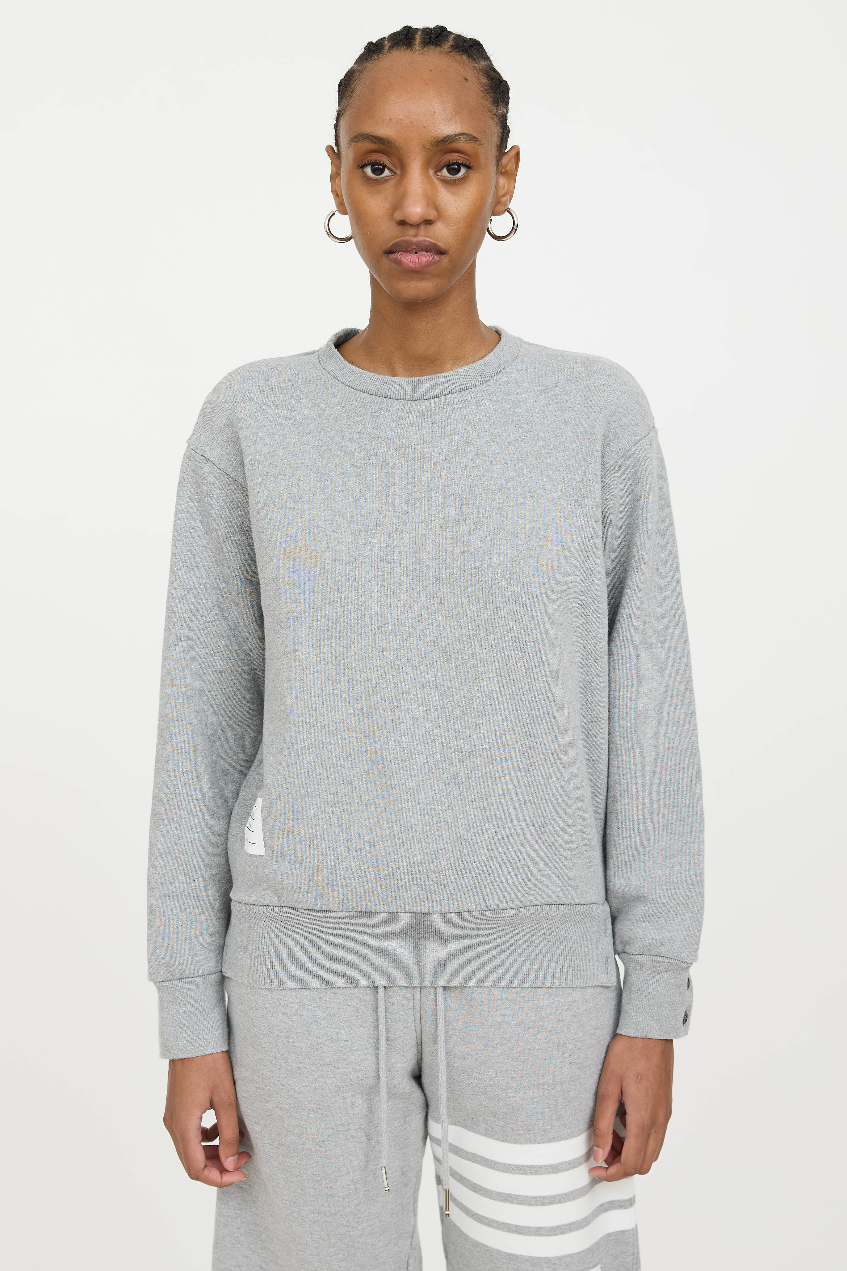 Thom Browne Webbed Striped Sweatshirt
