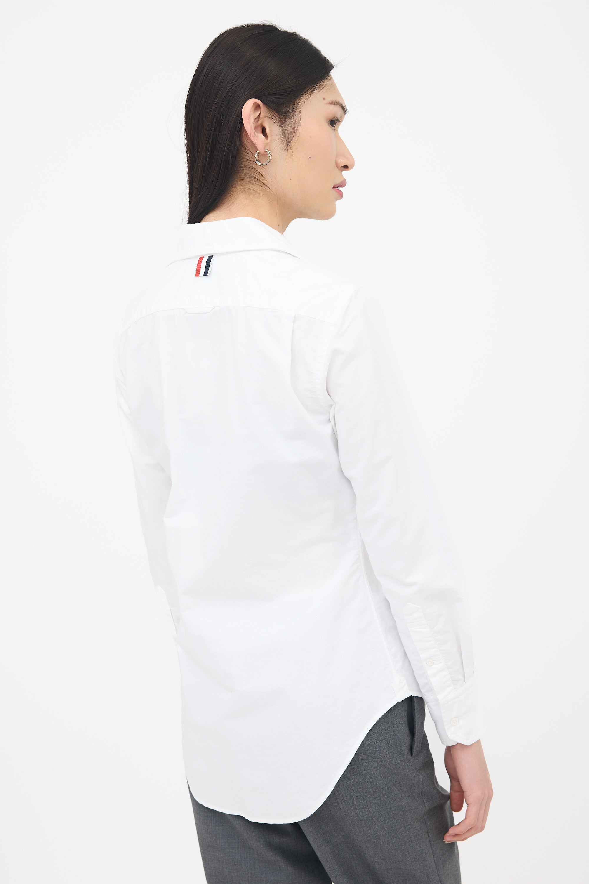 Thom Browne Button RWB Shirt