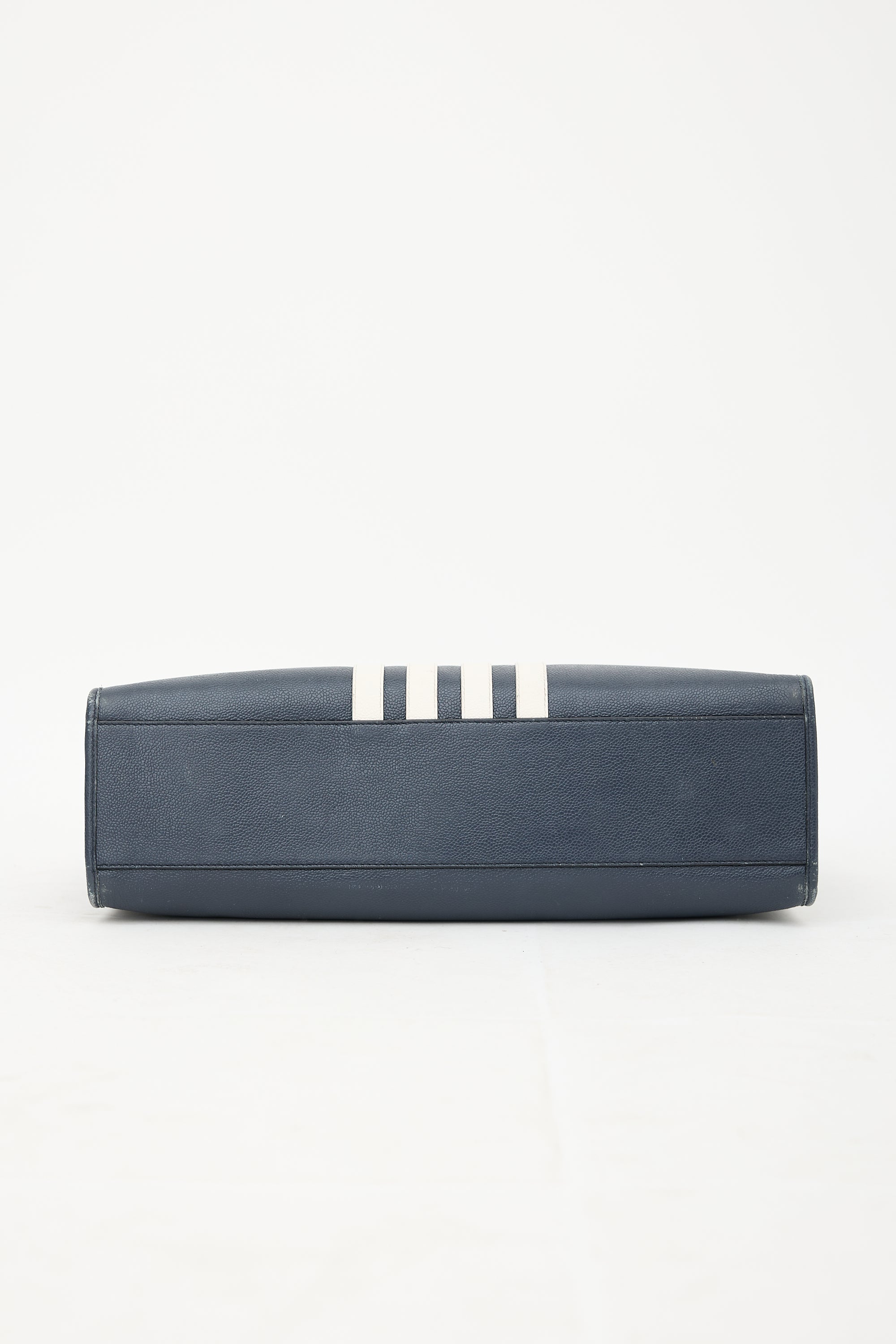 Thom Browne Leather Four Bar Squared Tote