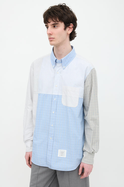 Thom Browne Mixed Pattern Shirt