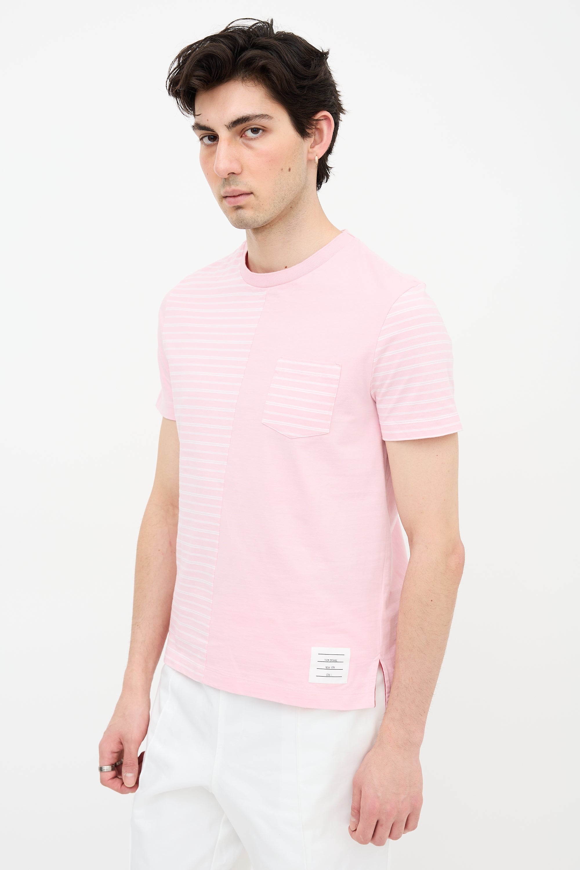 Thom Browne Split Striped T-Shirt