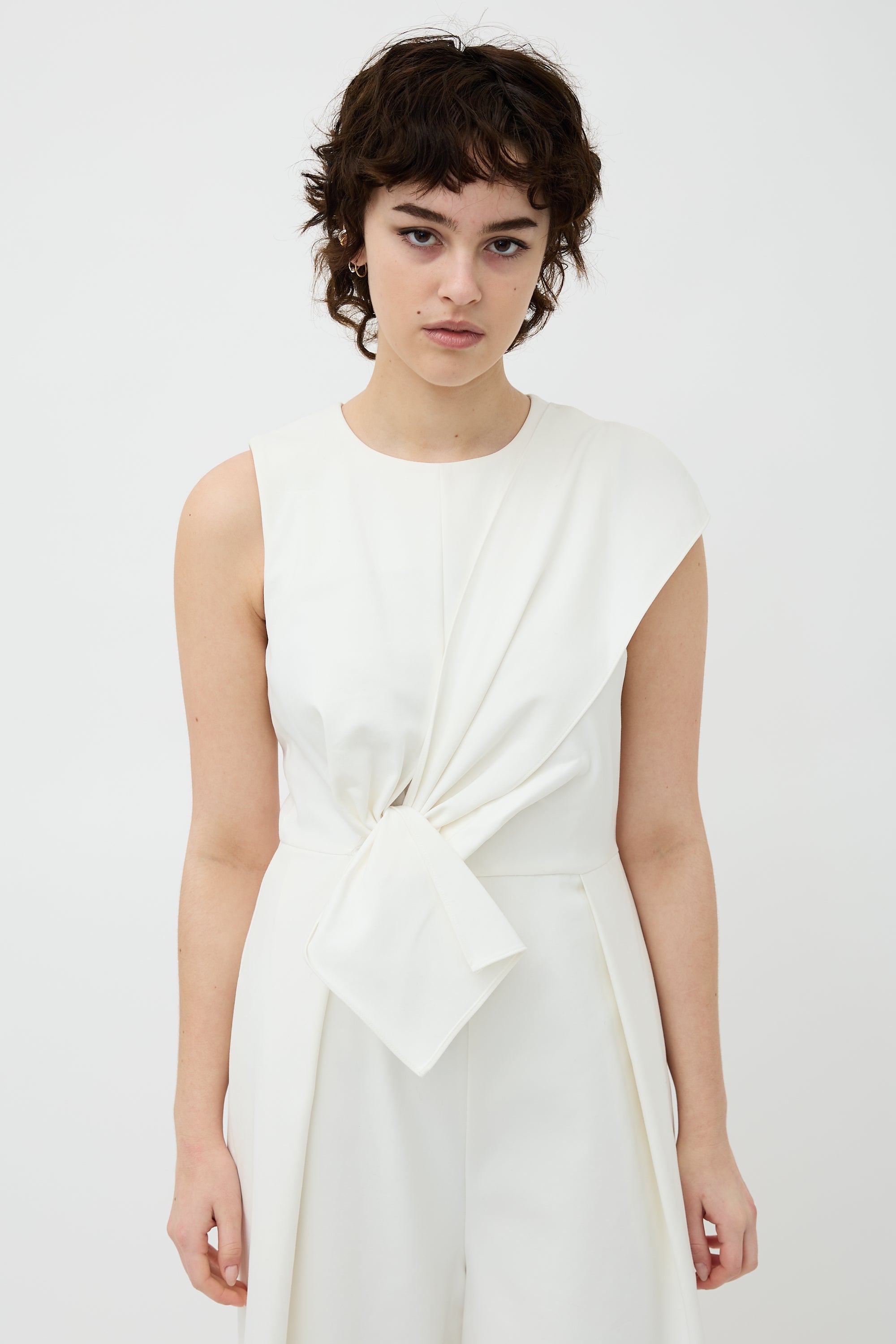 Tibi Agathe Bow Jumpsuit