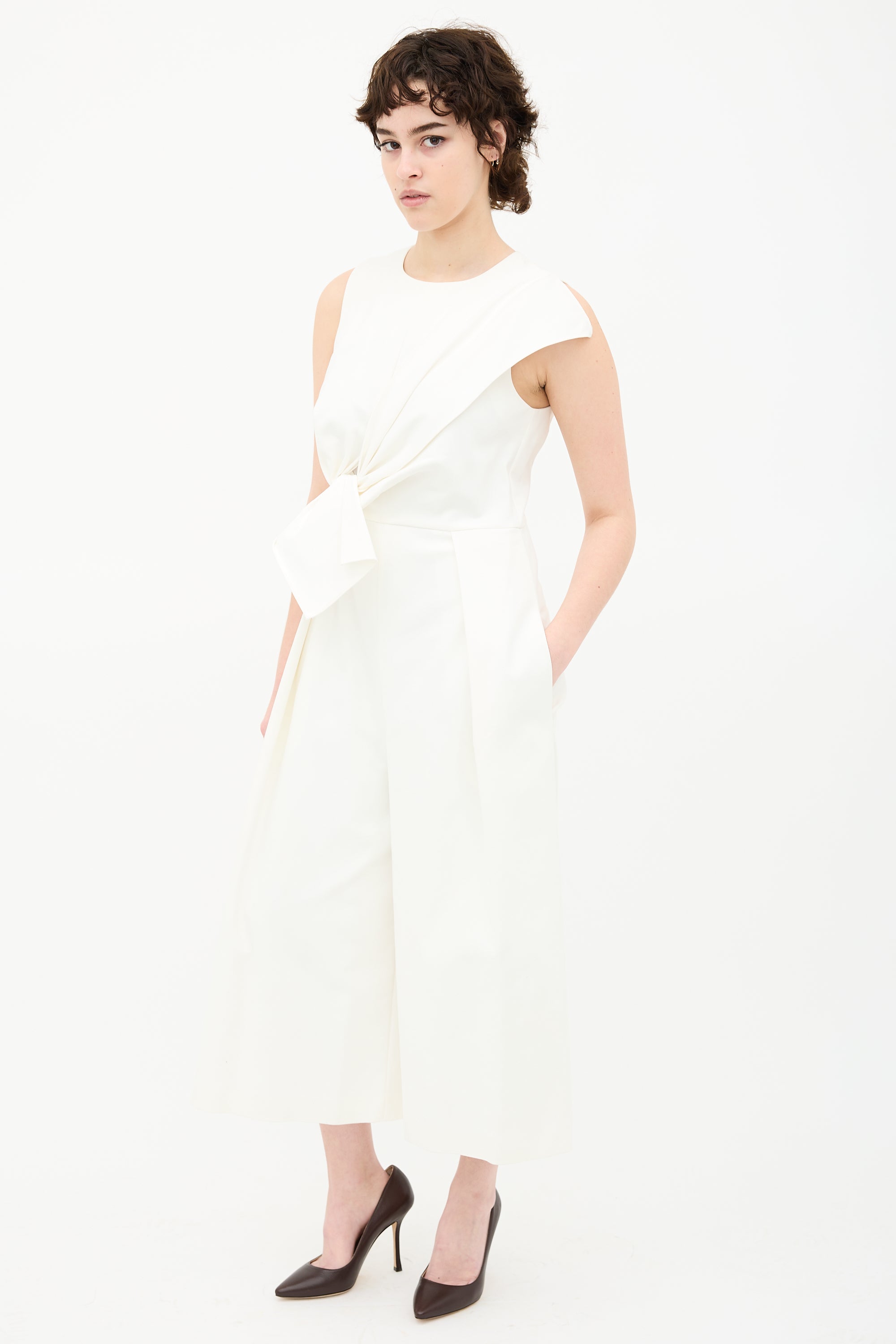 Tibi Agathe Bow Jumpsuit
