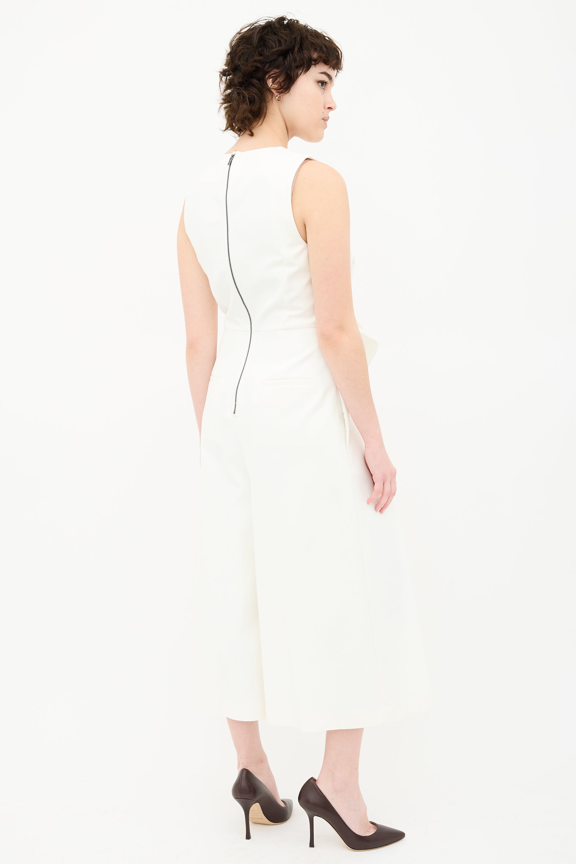 Tibi Agathe Bow Jumpsuit