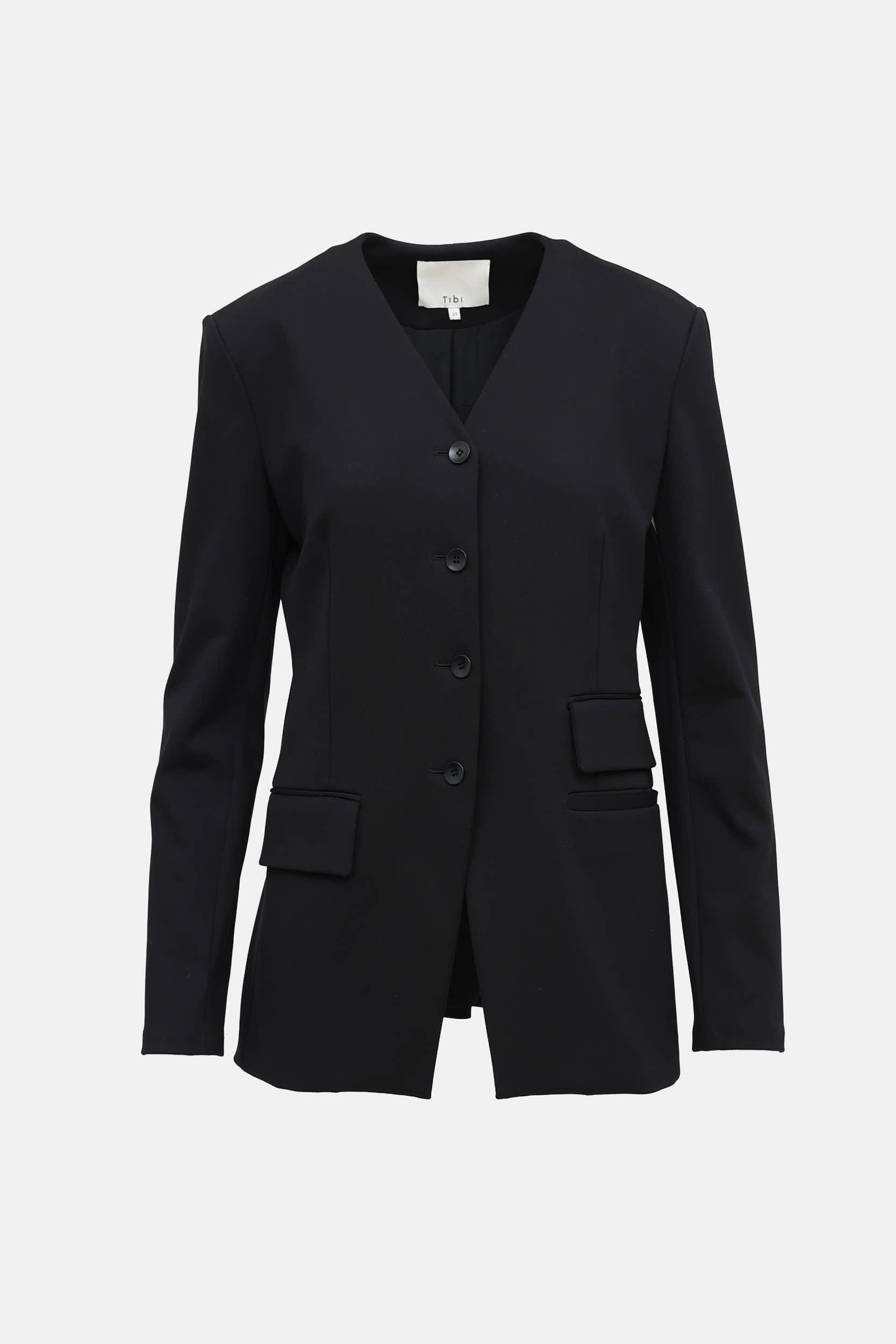 Tibi Collarless Blazer