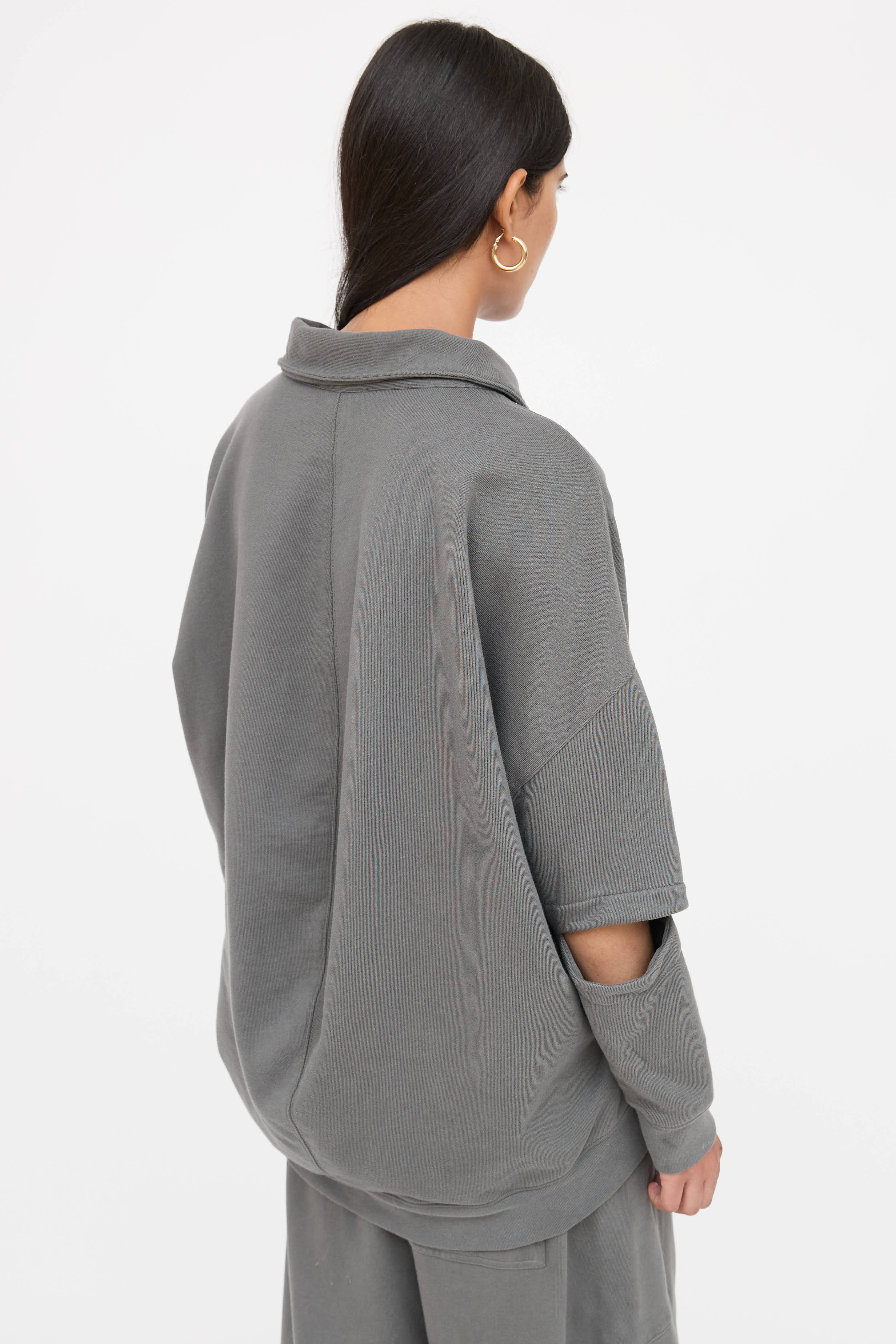 Tibi Relaxed Cotton Henley Co-Ord Set