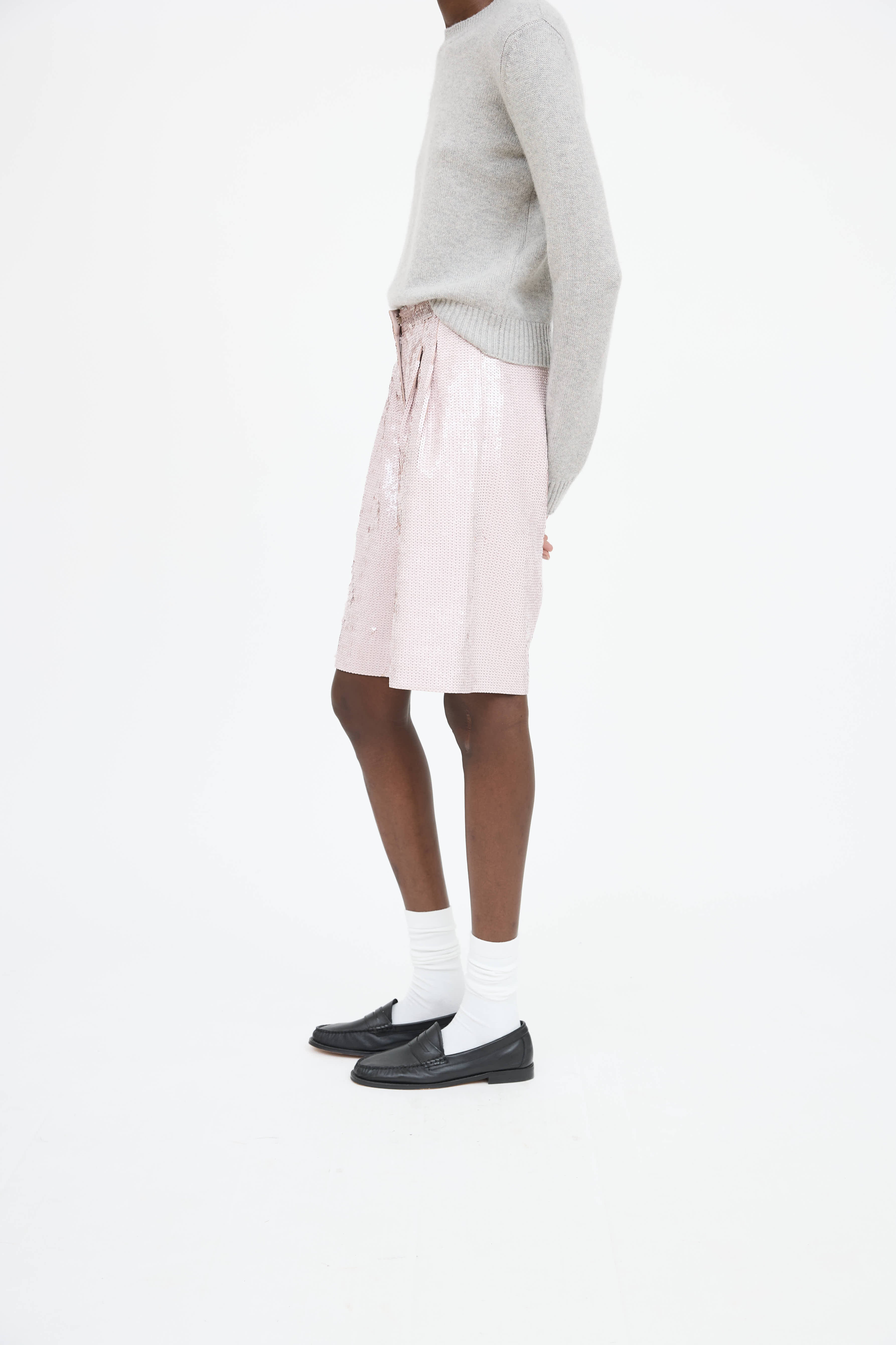 Tibi Sequins Bermuda Short