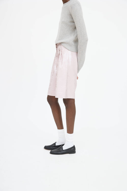 Tibi Sequins Bermuda Short